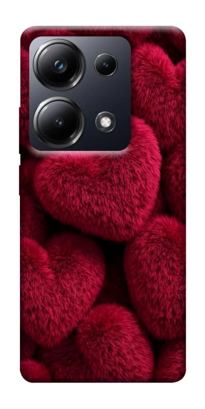 Чехол itsPrint Fluffy hearts для Xiaomi Redmi 13 4G / Poco M6 4G, любовь, купить оптом с доставкой
