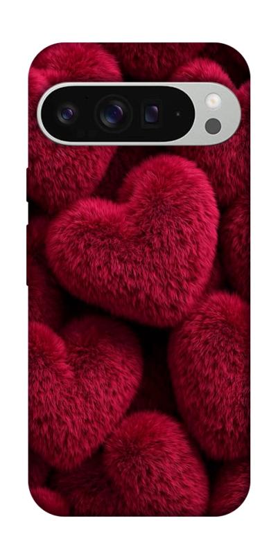 Чехол itsPrint Fluffy hearts для Google Pixel 9 Pro XL, любовь, купить оптом с доставкой