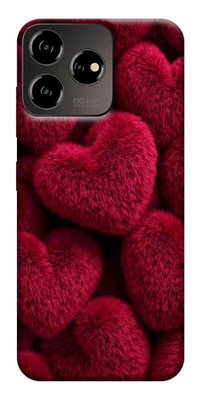 Чехол itsPrint Fluffy hearts для ZTE Blade V50 Desing 4G, любовь, купить оптом с доставкой