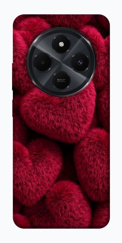 Чехол itsPrint Fluffy hearts для Xiaomi Redmi 14C / Poco C75, любовь, купить оптом с доставкой