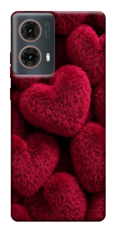 Чехол itsPrint Fluffy hearts для Motorola Moto G85, любовь, купить оптом с доставкой