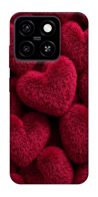 Чехол itsPrint Fluffy hearts для ZTE Blade A55 4G, любовь, купить оптом с доставкой