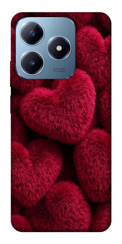 Чехол itsPrint Fluffy hearts для Realme C63 4G, любовь, купить оптом с доставкой