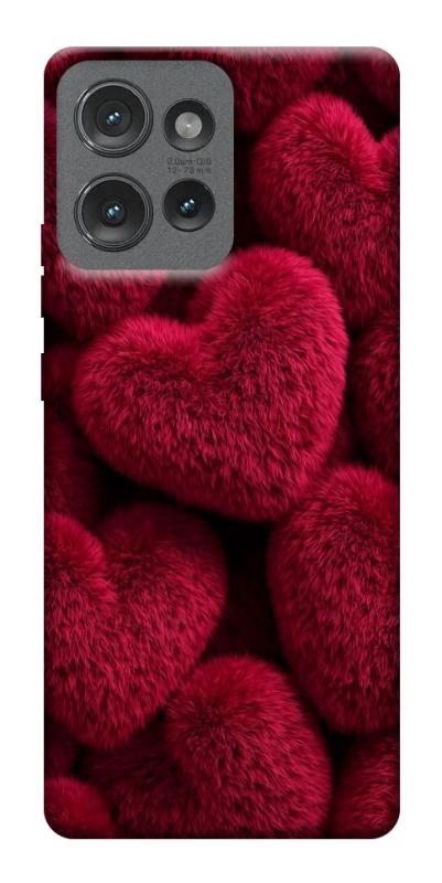 Чехол itsPrint Fluffy hearts для Motorola Edge 50, любовь, купить оптом с доставкой