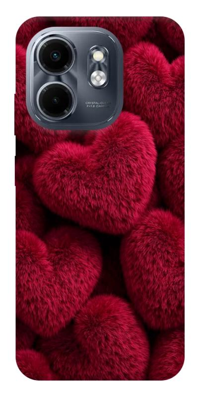 Чехол itsPrint Fluffy hearts для Infinix Smart 9 4G / Hot 50i, любовь, купить оптом с доставкой