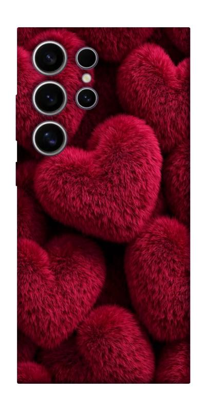 Чехол itsPrint Fluffy hearts для Samsung Galaxy S25 Ultra, любовь, купить оптом с доставкой