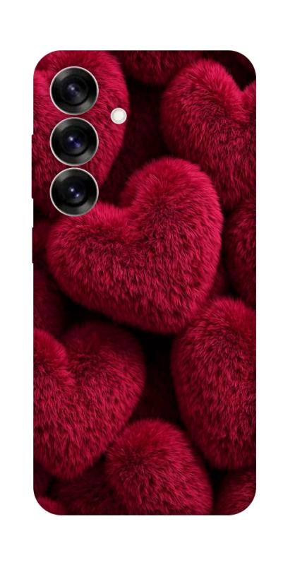 Чехол itsPrint Fluffy hearts для Samsung Galaxy S25, любовь, купить оптом с доставкой