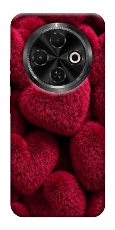 Чохол itsPrint Fluffy hearts для TECNO Spark 30C, кохання, купити оптом з доставкою