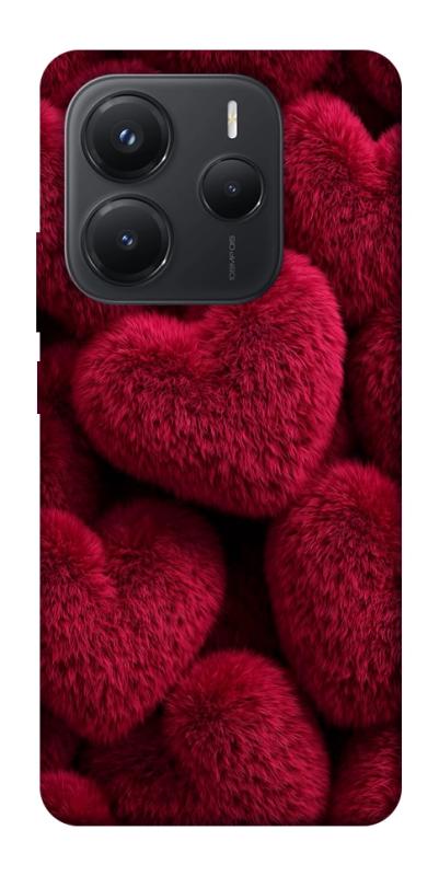 Чехол itsPrint Fluffy hearts для Xiaomi Redmi Note 14 5G, любовь, купить оптом с доставкой