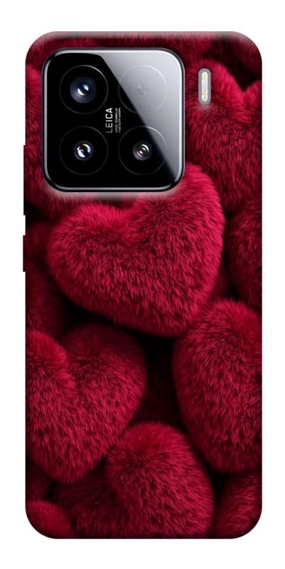 Чехол itsPrint Fluffy hearts для Xiaomi 15, любовь, купить оптом с доставкой