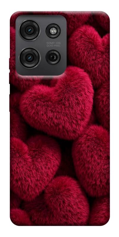 Чехол itsPrint Fluffy hearts для Motorola Moto G75 5G, любовь, купить оптом с доставкой