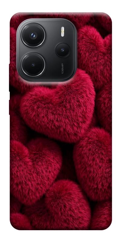 Чехол itsPrint Fluffy hearts для Xiaomi Redmi Note 14 4G (Int. version), любовь, купить оптом с доставкой
