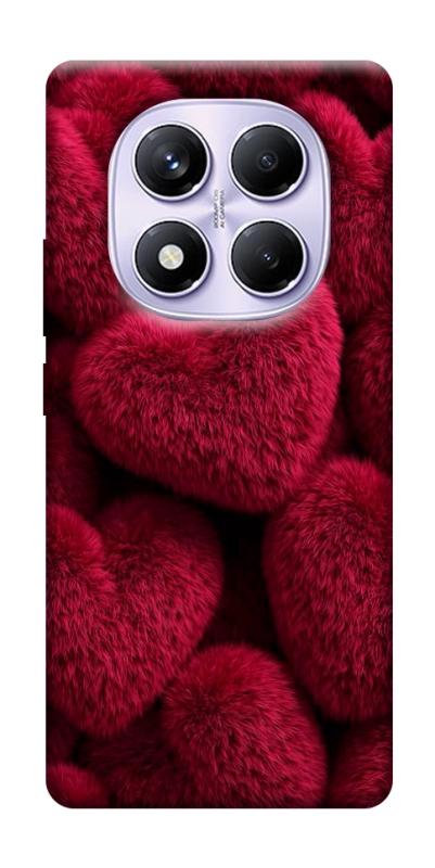 Чехол itsPrint Fluffy hearts для Xiaomi Redmi Note 14 Pro 4G, любовь, купить оптом с доставкой