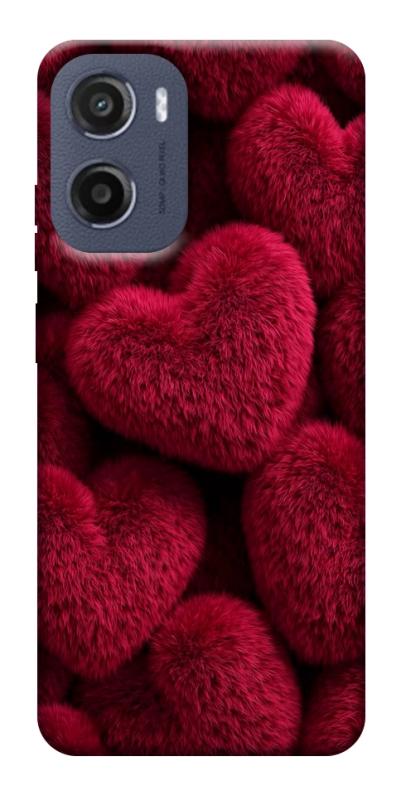 Чехол itsPrint Fluffy hearts для Motorola Moto G05, любовь, купить оптом с доставкой