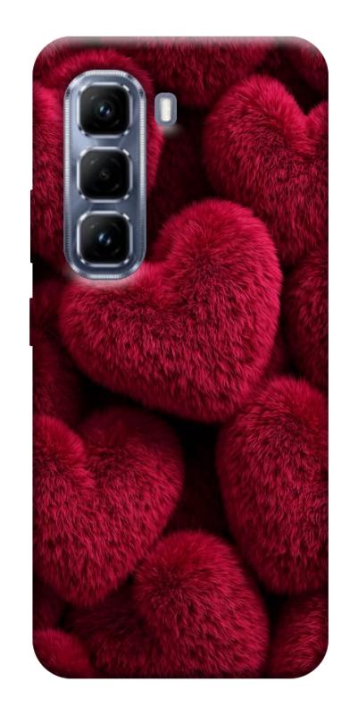 Чехол itsPrint Fluffy hearts для Infinix Hot 50 Pro, любовь, купить оптом с доставкой