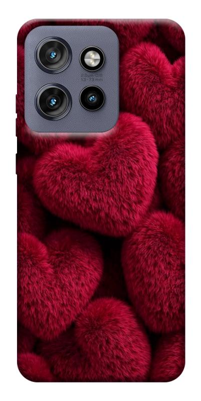 Чехол itsPrint Fluffy hearts для Motorola Edge 50 Neo, любовь, купить оптом с доставкой