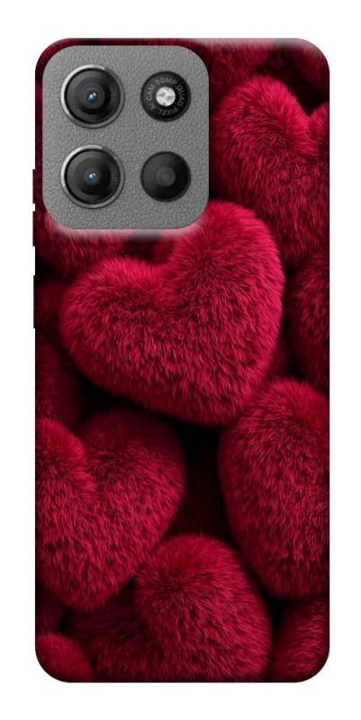 Чехол itsPrint Fluffy hearts для Motorola Moto G15 4G, любовь, купить оптом с доставкой