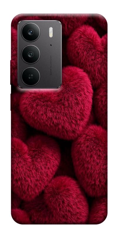 Чехол itsPrint Fluffy hearts для Realme C75, любовь, купить оптом с доставкой