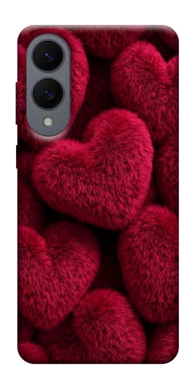Чехол itsPrint Fluffy hearts для Samsung Galaxy S25 Edge, любовь, купить оптом с доставкой