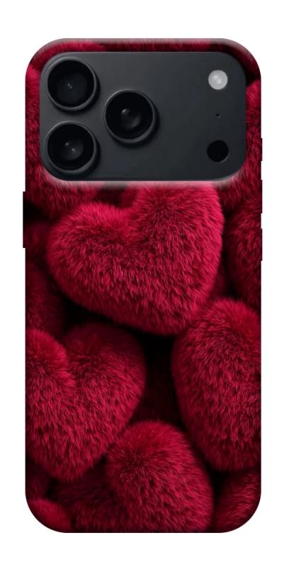Чехол itsPrint Fluffy hearts для Apple iPhone 17 Pro Max (6.9"), любовь, купить оптом с доставкой