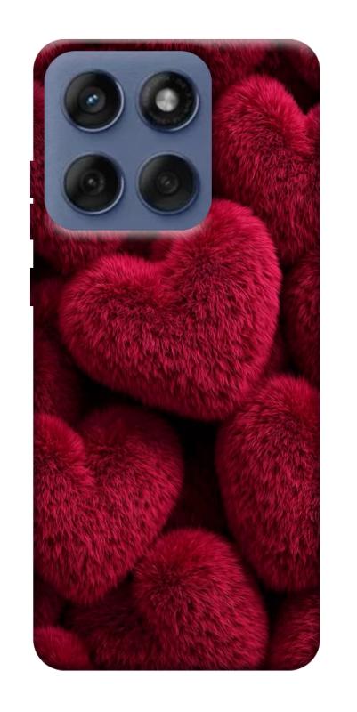 Чехол itsPrint Fluffy hearts для Motorola Edge 60 Fusion, любовь, купить оптом с доставкой
