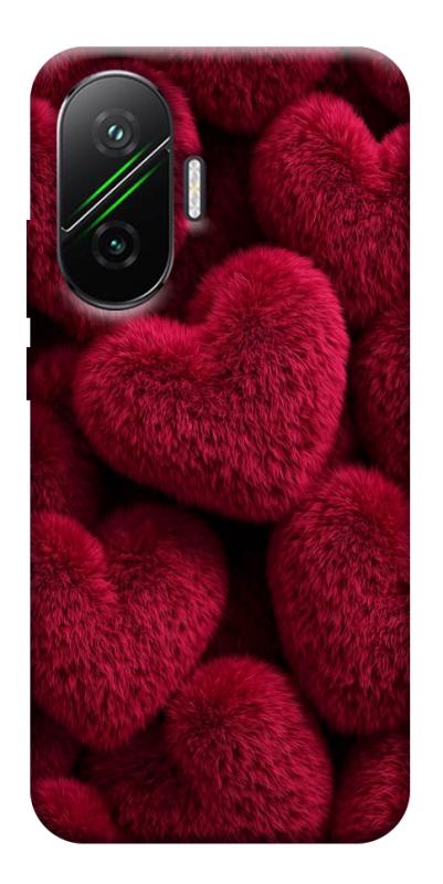 Чехол itsPrint Fluffy hearts для Xiaomi Poco F7, любовь, купить оптом с доставкой