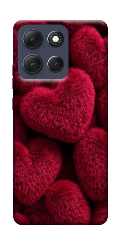 Чехол itsPrint Fluffy hearts для Motorola Moto G86 Power, любовь, купить оптом с доставкой