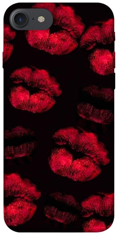 Чехол itsPrint Kisses on black для Apple iPhone 7 / 8 (4.7"), любовь, купить оптом с доставкой