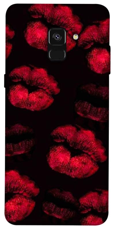 Чехол itsPrint Kisses on black для Samsung A530 Galaxy A8 (2018), любовь, купить оптом с доставкой