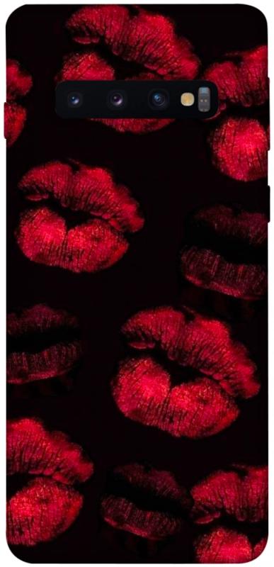 Чехол itsPrint Kisses on black для Samsung Galaxy S10, любовь, купить оптом с доставкой
