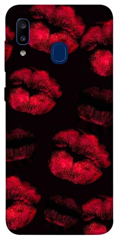 Чехол itsPrint Kisses on black для Samsung Galaxy A20 / A30, любовь, купить оптом с доставкой