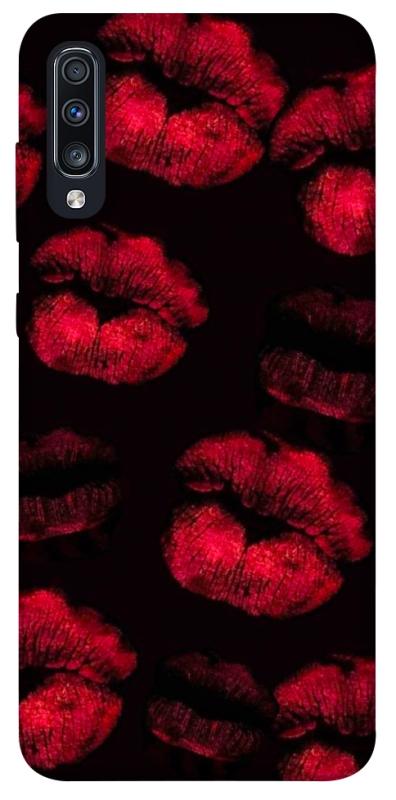 Чехол itsPrint Kisses on black для Samsung Galaxy A70 (A705F), любовь, купить оптом с доставкой