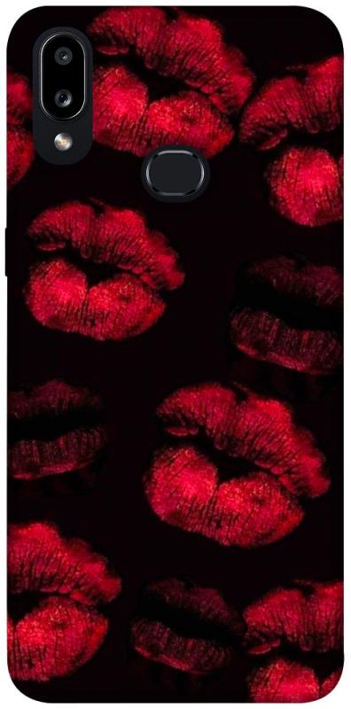 Чехол itsPrint Kisses on black для Samsung Galaxy A10s, любовь, купить оптом с доставкой