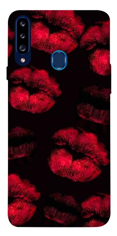 Чехол itsPrint Kisses on black для Samsung Galaxy A20s, любовь, купить оптом с доставкой