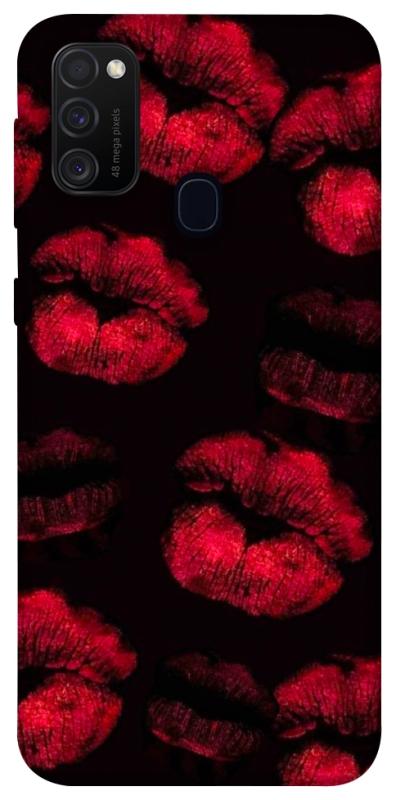 Чехол itsPrint Kisses on black для Samsung Galaxy M30s / M21, любовь, купить оптом с доставкой