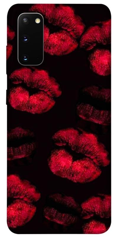 Чехол itsPrint Kisses on black для Samsung Galaxy S20, любовь, купить оптом с доставкой