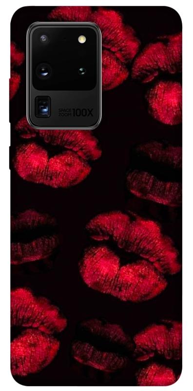 Чехол itsPrint Kisses on black для Samsung Galaxy S20 Ultra, любовь, купить оптом с доставкой
