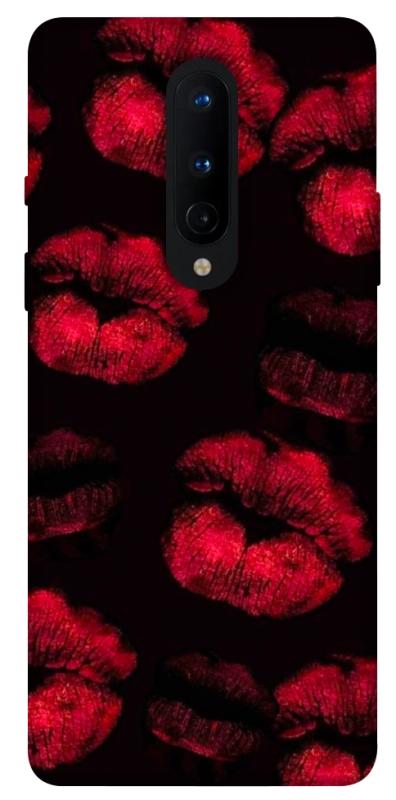 Чохол itsPrint Kisses on black для OnePlus 8, кохання, купити оптом з доставкою