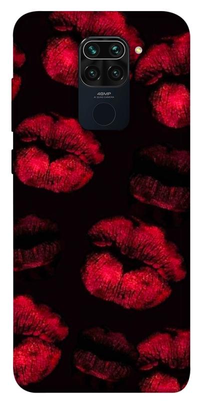 Чехол itsPrint Kisses on black для Xiaomi Redmi Note 9 / Redmi 10X, любовь, купить оптом с доставкой