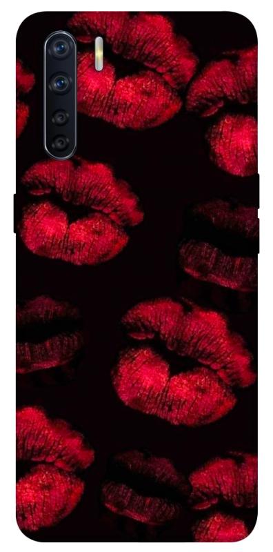 Чехол itsPrint Kisses on black для Oppo A91, любовь, купить оптом с доставкой
