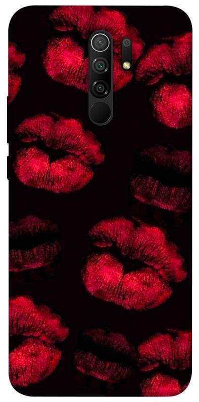 Чехол itsPrint Kisses on black для Xiaomi Redmi 9, любовь, купить оптом с доставкой