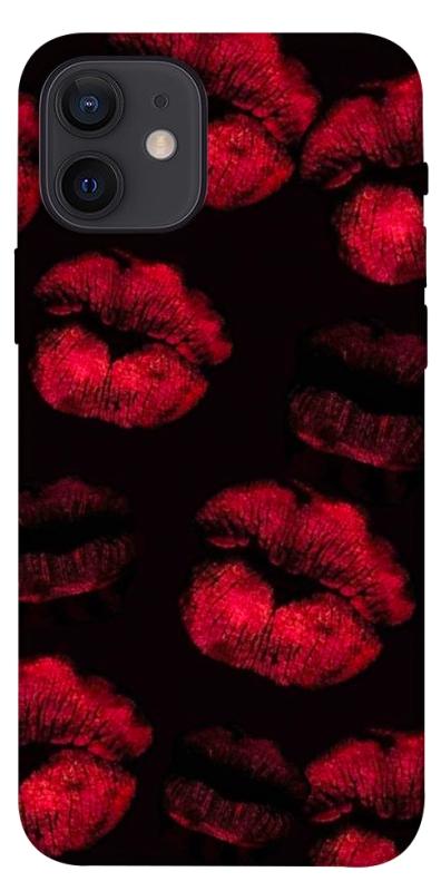 Чехол itsPrint Kisses on black для Apple iPhone 12 Pro (6.1"), любовь, купить оптом с доставкой