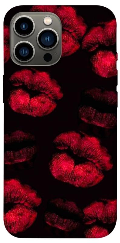 Чехол itsPrint Kisses on black для Apple iPhone 12 Pro Max (6.7"), любовь, купить оптом с доставкой