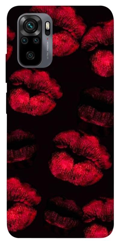 Чехол itsPrint Kisses on black для Xiaomi Redmi Note 10 / Note 10s, любовь, купить оптом с доставкой