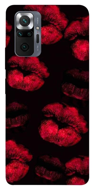 Чехол itsPrint Kisses on black для Xiaomi Redmi Note 10 Pro, любовь, купить оптом с доставкой
