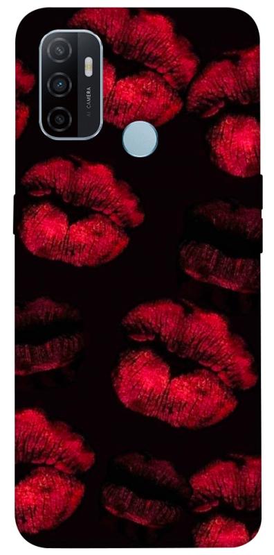 Чехол itsPrint Kisses on black для Oppo A53 / A32 / A33, любовь, купить оптом с доставкой