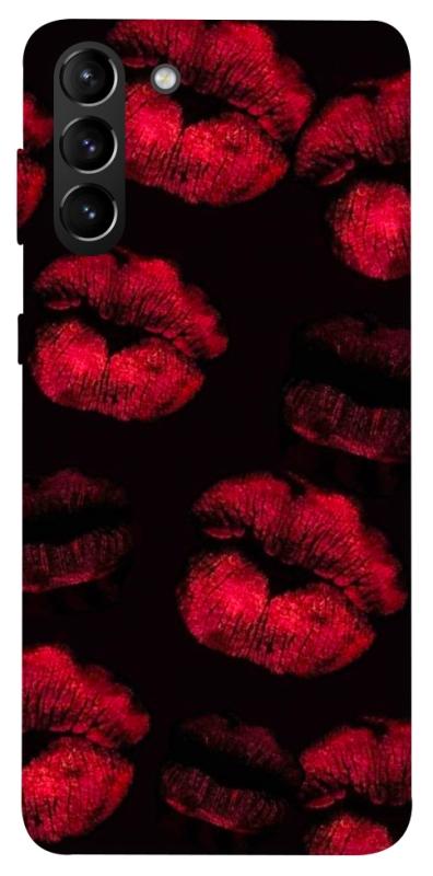 Чехол itsPrint Kisses on black для Samsung Galaxy S21+, любовь, купить оптом с доставкой