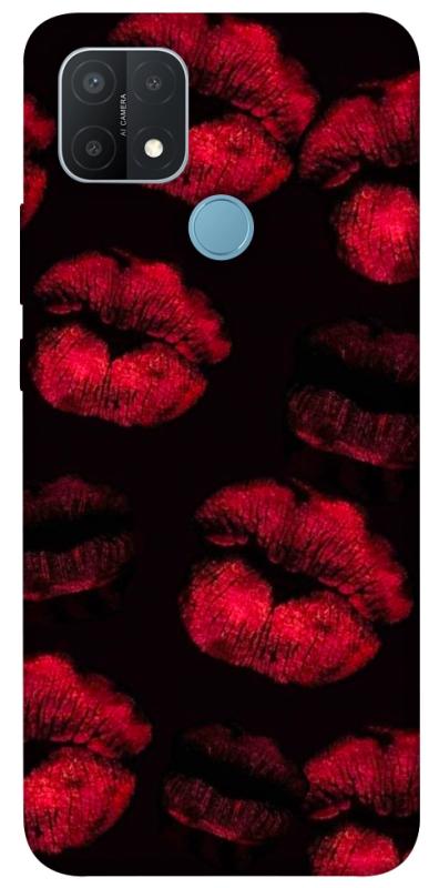 Чехол itsPrint Kisses on black для Oppo A15s / A15, любовь, купить оптом с доставкой