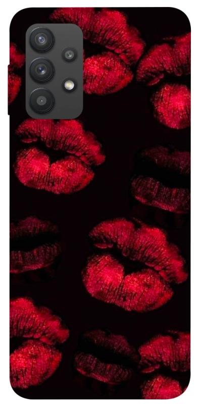 Чехол itsPrint Kisses on black для Samsung Galaxy A32 (A325F) 4G, любовь, купить оптом с доставкой
