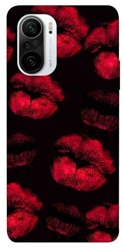 Чехол itsPrint Kisses on black для Xiaomi Redmi K40 / K40 Pro / K40 Pro+ / Poco F3, любовь, купить оптом с доставкой